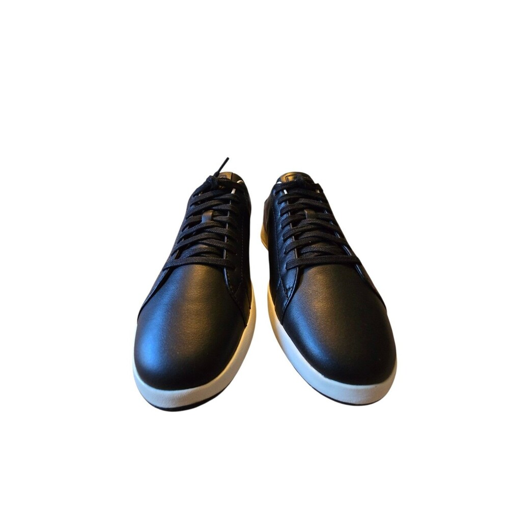 Cole Haan GrandPro Tennis Leather Lace-Up Sneaker Black/White Mens Size 8